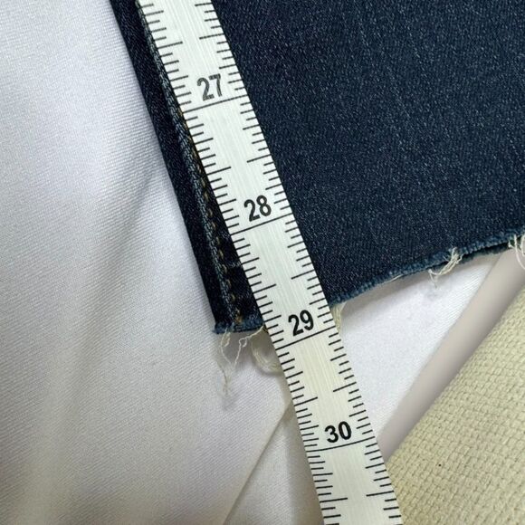 J.Crew Reid Slim Straight Distressed Raw Hem Jeans Women's Size 29 - Picture 8 of 8